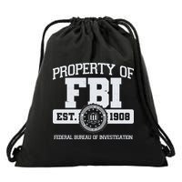 Property Of FBI Federal Bureau Of Investigation Est 1908 Drawstring Bag