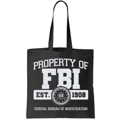 Property Of FBI Federal Bureau Of Investigation Est 1908 Bag