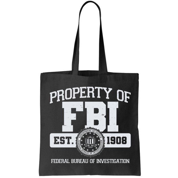 Property Of FBI Federal Bureau Of Investigation Est 1908 Bag