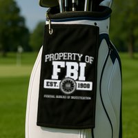 Property Of FBI Federal Bureau Of Investigation Est 1908 Golf Towel