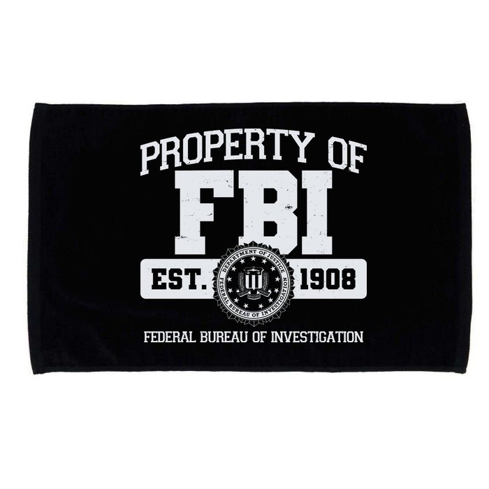Property Of FBI Federal Bureau Of Investigation Est 1908 Microfiber Hand Towel