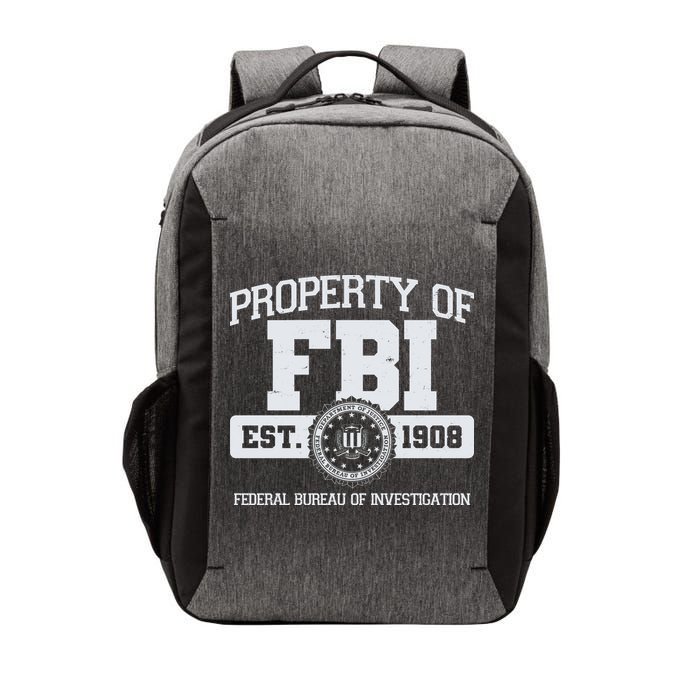 Property Of FBI Federal Bureau Of Investigation Est 1908 Vector Backpack