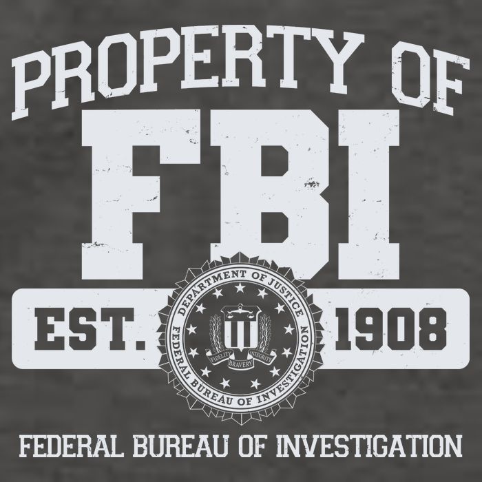 Property Of FBI Federal Bureau Of Investigation Est 1908 Vector Backpack