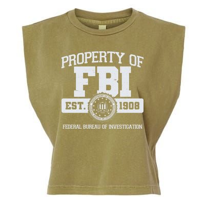 Property Of FBI Federal Bureau Of Investigation Est 1908 Garment-Dyed Women's Muscle Tee