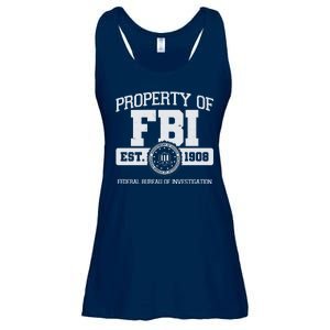 Property Of FBI Federal Bureau Of Investigation Est 1908 Ladies Essential Flowy Tank