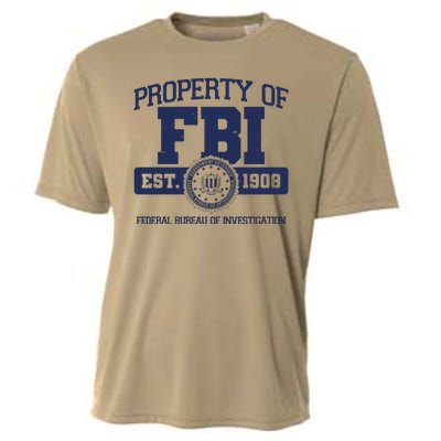 Property Of FBI Federal Bureau Of Investigation Est 1908 Cooling Performance Crew T-Shirt