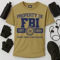 Property Of FBI Federal Bureau Of Investigation Est 1908 Cooling Performance Crew T-Shirt