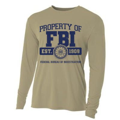 Property Of FBI Federal Bureau Of Investigation Est 1908 Cooling Performance Long Sleeve Crew