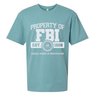 Property Of FBI Federal Bureau Of Investigation Est 1908 Sueded Cloud Jersey T-Shirt