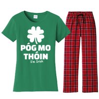 Pog mo thoin - Kiss my ass - I'm Irish Women's Flannel Pajama Set