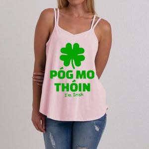 Pog mo thoin - Kiss my ass - I'm Irish Women's Strappy Tank