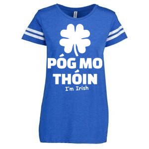 Pog mo thoin - Kiss my ass - I'm Irish Enza Ladies Jersey Football T-Shirt