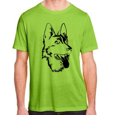 Portrait Of Ger Shepherd For Dog Owners Gift Adult ChromaSoft Performance T-Shirt