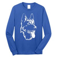 Portrait Of Ger Shepherd For Dog Owners Gift Long Sleeve Shirt