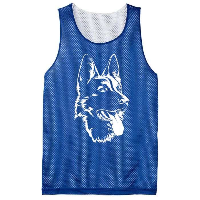 Portrait Of Ger Shepherd For Dog Owners Gift Mesh Reversible Basketball Jersey Tank