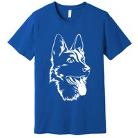 Portrait Of Ger Shepherd For Dog Owners Gift Premium T-Shirt