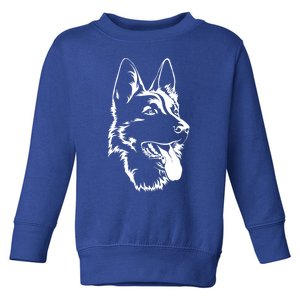 Portrait Of Ger Shepherd For Dog Owners Gift Toddler Sweatshirt