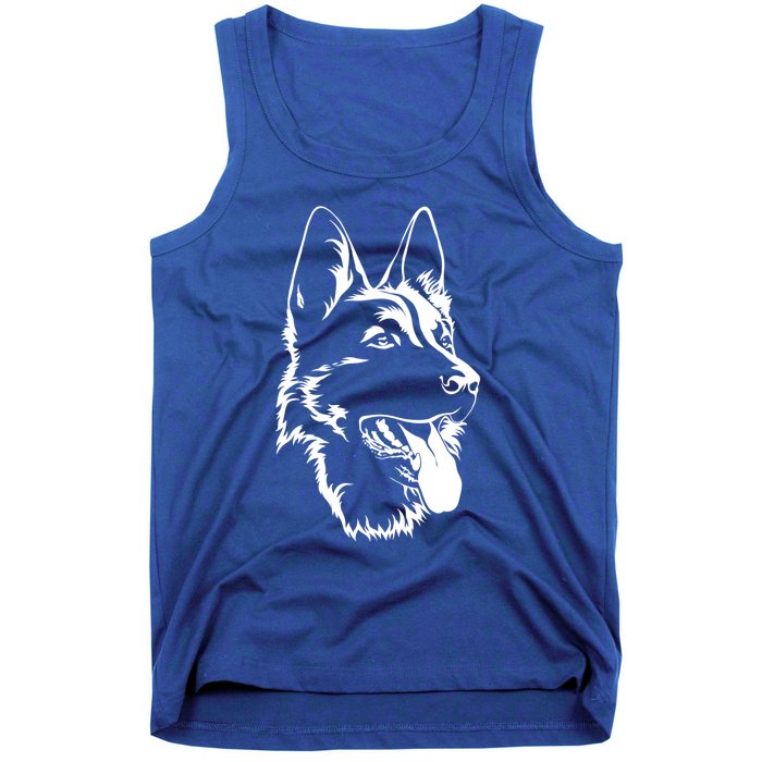 Portrait Of Ger Shepherd For Dog Owners Gift Tank Top