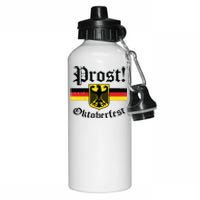 Prost Oktoberfest German Flag Crest Eagle Bavarian Aluminum Water Bottle