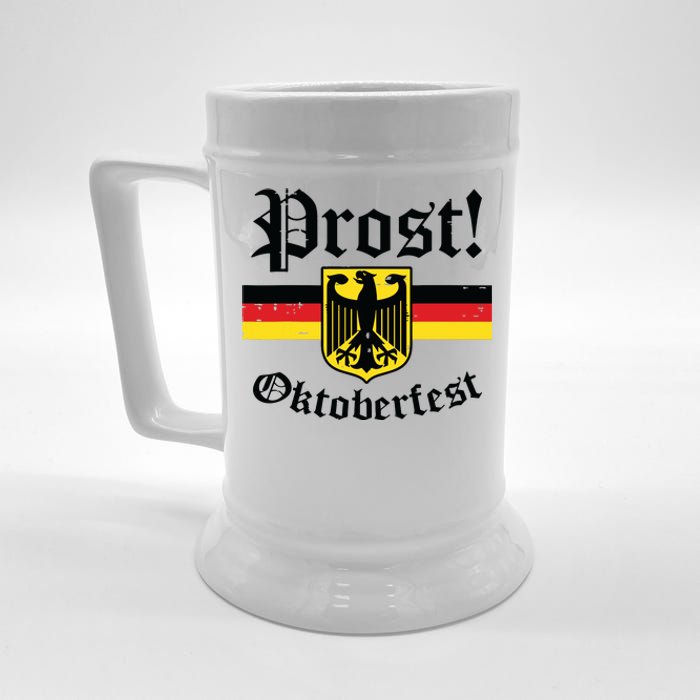 Prost Oktoberfest German Flag Crest Eagle Bavarian Beer Stein