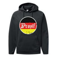 Prost Oktoberfest Germany German Vintage Oktoberfest Performance Fleece Hoodie