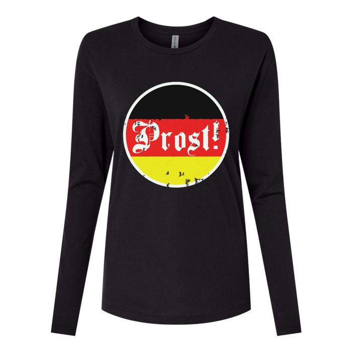 Prost Oktoberfest Germany German Vintage Oktoberfest Womens Cotton Relaxed Long Sleeve T-Shirt