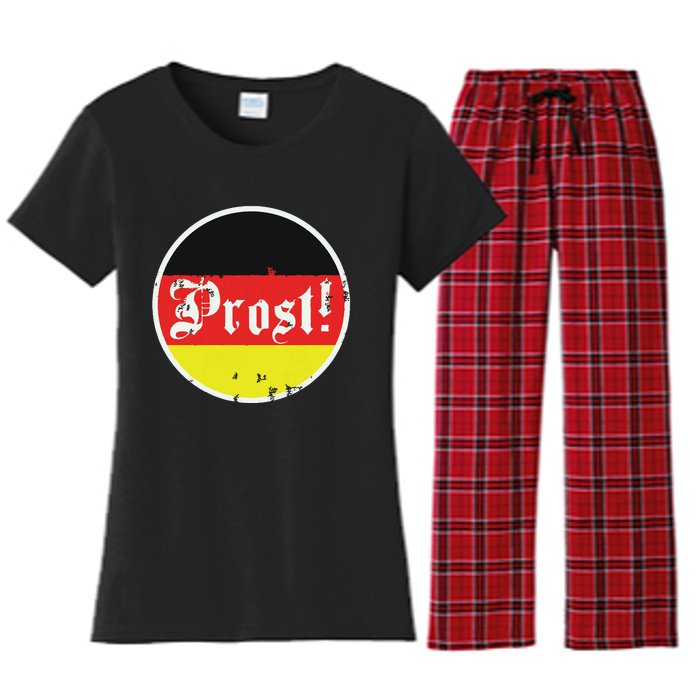 Prost Oktoberfest Germany German Vintage Oktoberfest Women's Flannel Pajama Set