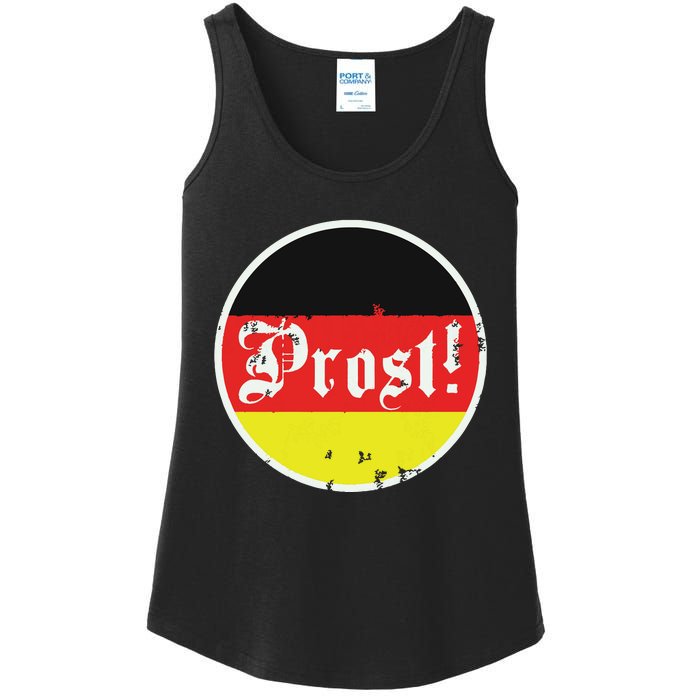 Prost Oktoberfest Germany German Vintage Oktoberfest Ladies Essential Tank