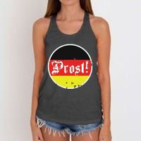 Prost Oktoberfest Germany German Vintage Oktoberfest Women's Knotted Racerback Tank