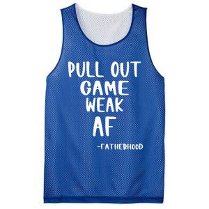 Pull Out Game Is Weak Af Fatherhood Mesh Reversible Basketball Jersey Tank