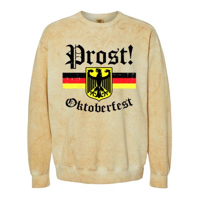 Prost Oktoberfest German Flag Crest Eagle Bavarian Colorblast Crewneck Sweatshirt