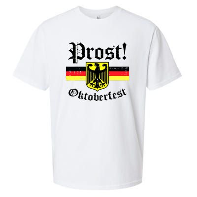 Prost Oktoberfest German Flag Crest Eagle Bavarian Sueded Cloud Jersey T-Shirt