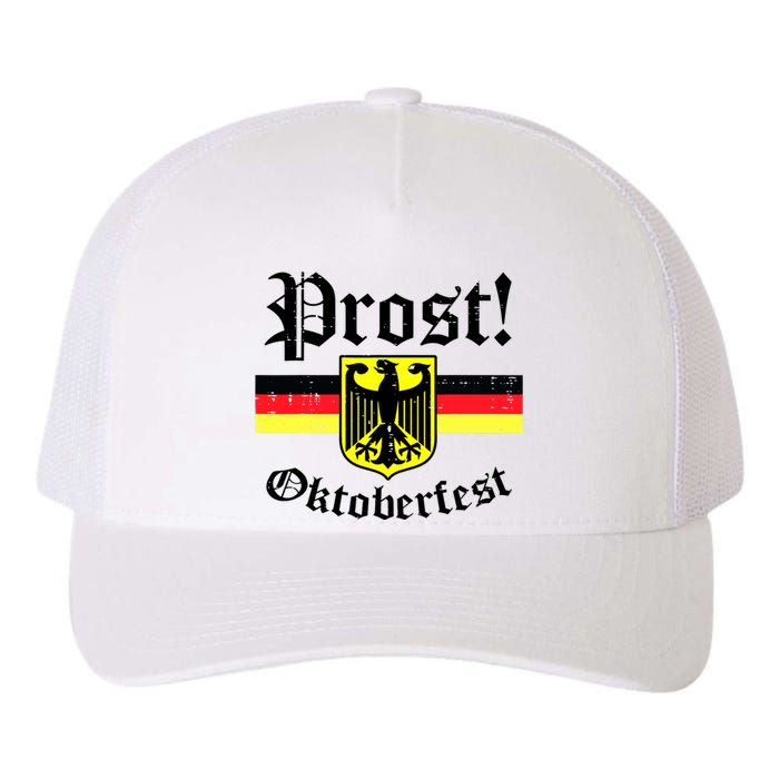 Prost Oktoberfest German Flag Crest Eagle Bavarian Yupoong Adult 5-Panel Trucker Hat