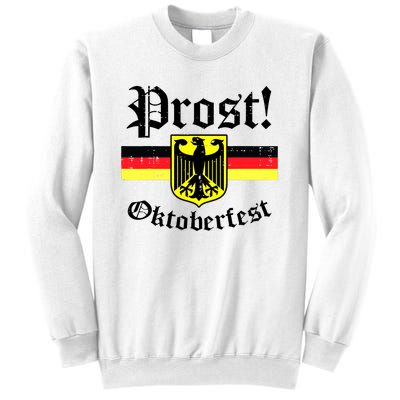 Prost Oktoberfest German Flag Crest Eagle Bavarian Sweatshirt