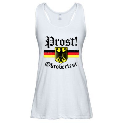 Prost Oktoberfest German Flag Crest Eagle Bavarian Ladies Essential Flowy Tank