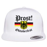 Prost Oktoberfest German Flag Crest Eagle Bavarian Flat Bill Trucker Hat