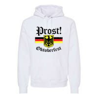 Prost Oktoberfest German Flag Crest Eagle Bavarian Premium Hoodie