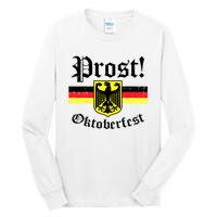 Prost Oktoberfest German Flag Crest Eagle Bavarian Tall Long Sleeve T-Shirt