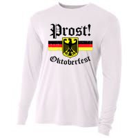 Prost Oktoberfest German Flag Crest Eagle Bavarian Cooling Performance Long Sleeve Crew