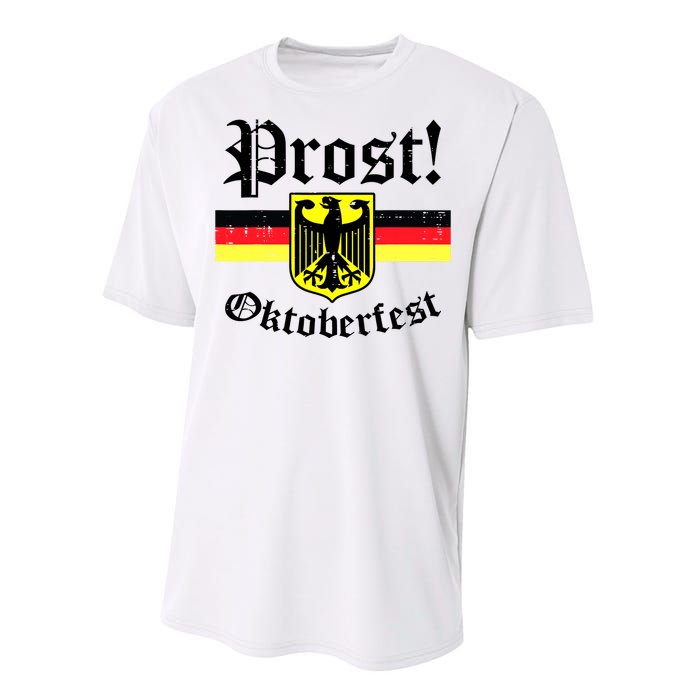 Prost Oktoberfest German Flag Crest Eagle Bavarian Performance Sprint T-Shirt