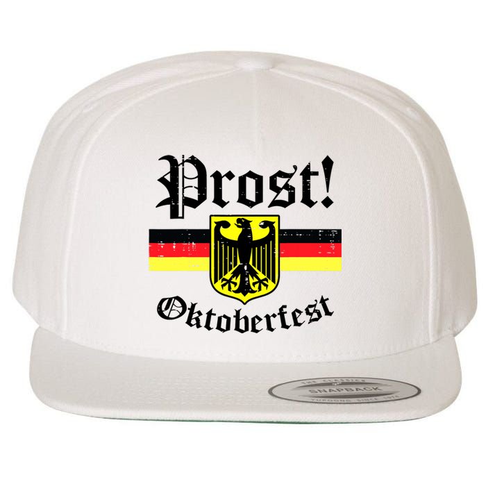 Prost Oktoberfest German Flag Crest Eagle Bavarian Wool Snapback Cap