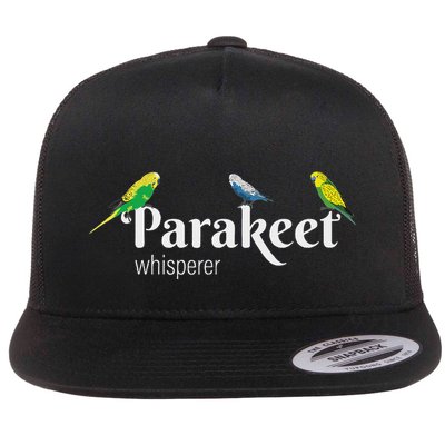 Parakeet Owner Gift Bird Lover Parakeet Whisperer Flatbill Hat