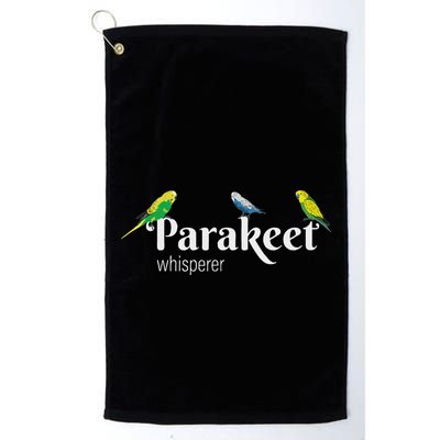 Parakeet Owner Gift Bird Lover Parakeet Whisperer Golf Towel