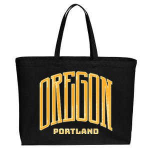 Portland Oregon Giant Logo Cotton Canvas Jumbo Tote