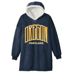 Portland Oregon Giant Logo Hooded Wearable Blanket