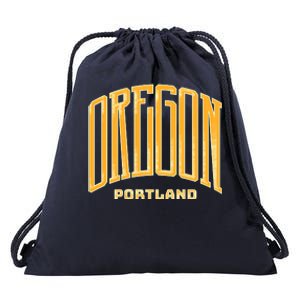 Portland Oregon Giant Logo Drawstring Bag