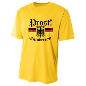 Prost Oktoberfest German Flag Crest Eagle Bavarian Youth Performance Sprint T-Shirt