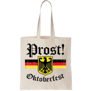 Prost Oktoberfest German Flag Crest Eagle Bavarian Tote Bag