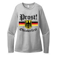 Prost Oktoberfest German Flag Crest Eagle Bavarian Womens CVC Long Sleeve Shirt