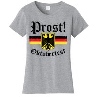 Prost Oktoberfest German Flag Crest Eagle Bavarian Women's T-Shirt